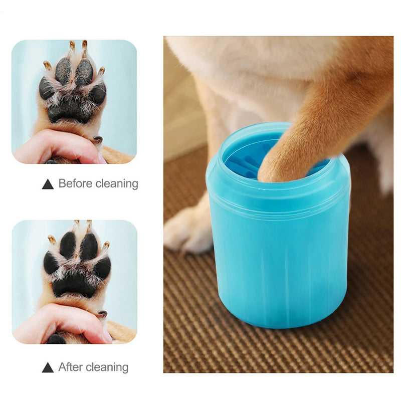 Copo Portatil para Limpeza de Patas de Cães e Gatos em Silicone Super Macio
